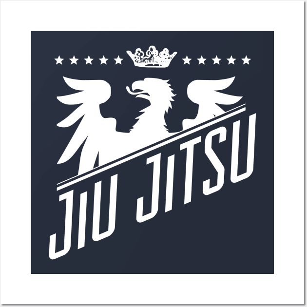 Eagle Jiu Jitsu Light Wall Art by ThreadsMonkey